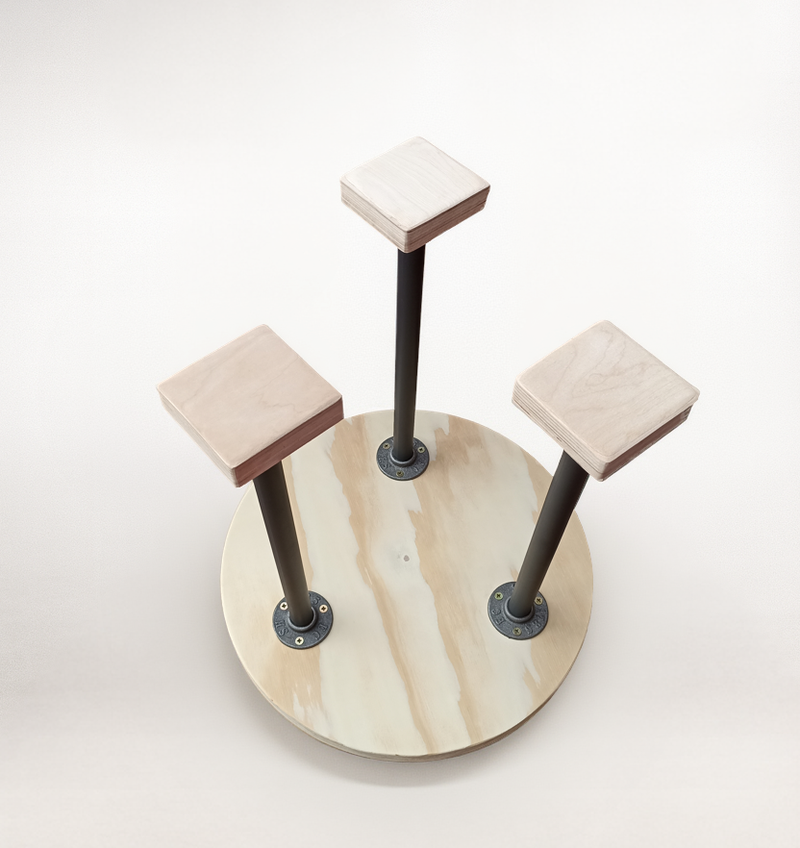 Triple handstand canes with circular base - Image 2