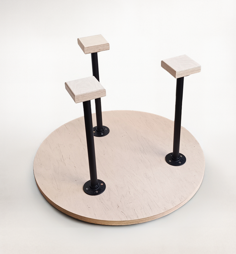 Triple handstand canes XL with large circular base - Image 2