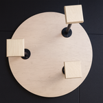 Triple handstand canes XL with large circular base - Loading 5