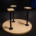 Triple handstand canes XL with large circular base - Loading 4