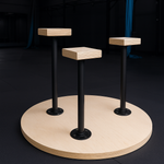 Triple handstand canes XL with large circular base - Loading 7